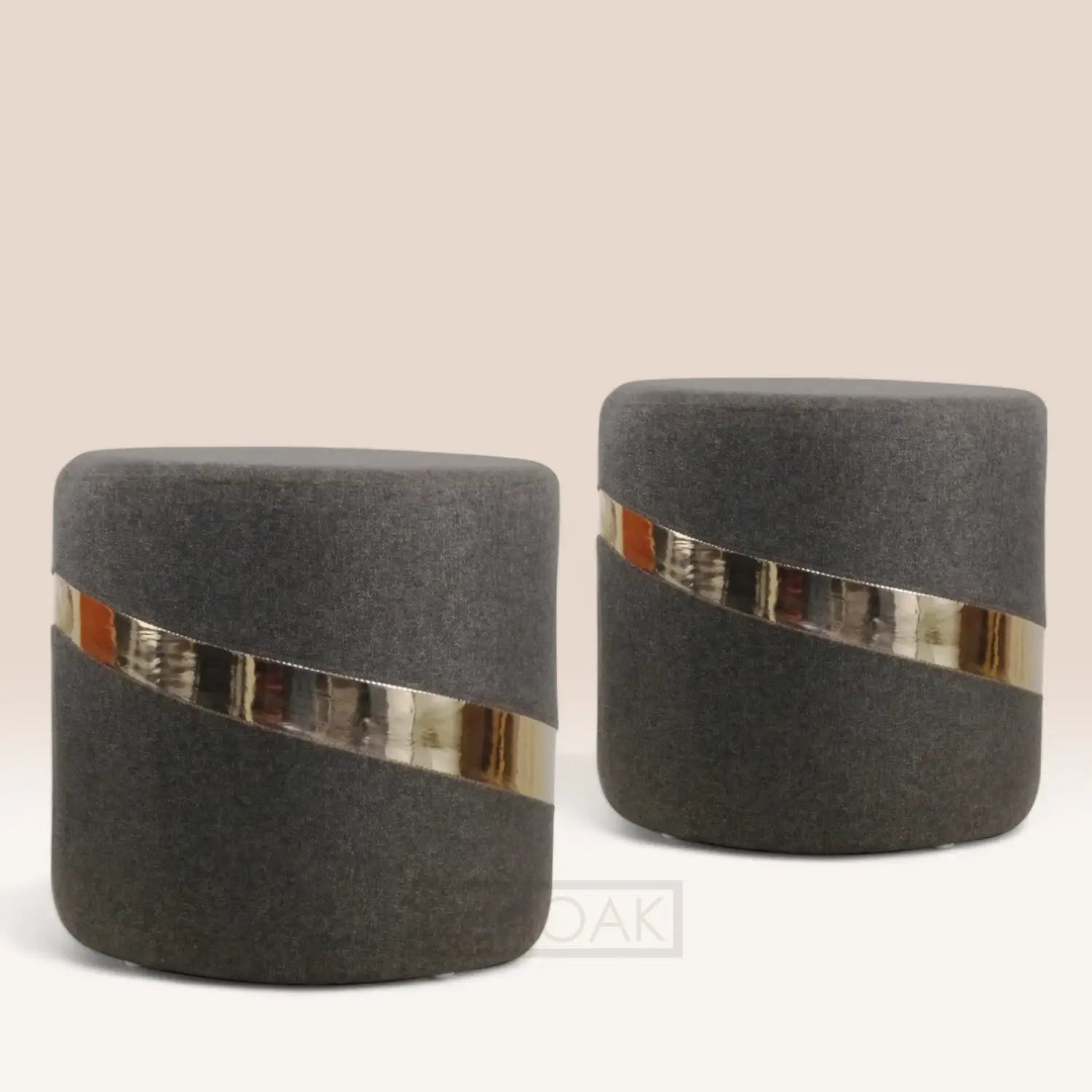 DANBY Set of 2 Pouffes - Pouffes & Ottomans - RedOAK - Red Oak Furniture
