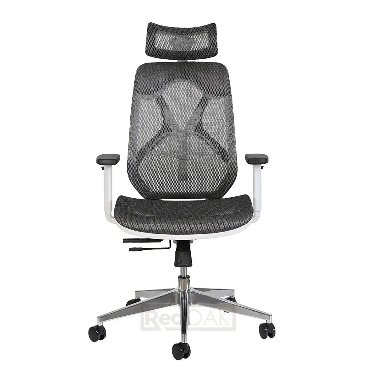 RedOAK® ERGO White Executive Chair with Mesh Seat
