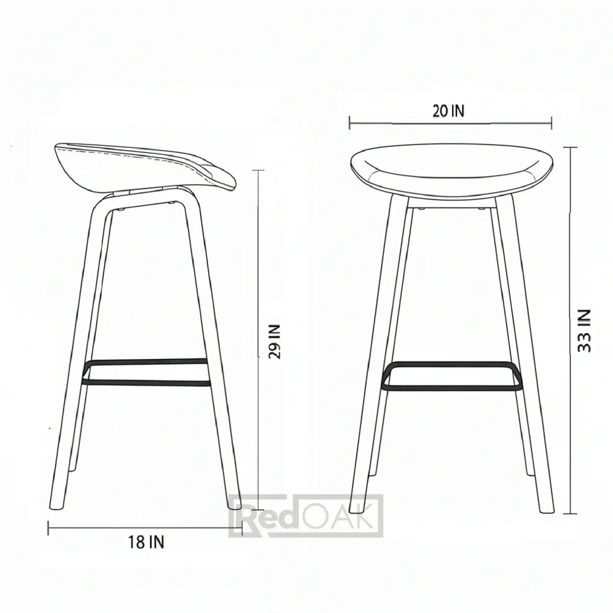 GIZA FL WL Brown (Wood Leg)