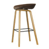 GIZA FL WL Brown (Wood Leg) - Bar Stool - RedOAK - Red Oak Furniture