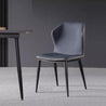 Curved backrest-black-dining chair