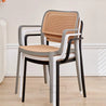 kayno dx best outdoor stackable cafeteria armchair black white grey brown
