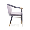 metal base- gold finish-dining chair