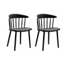 black cafe accent chair