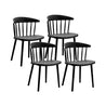 black cafe accent chair