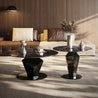 centre table-metal base-elegant