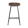 Brown-barstool-metal leg