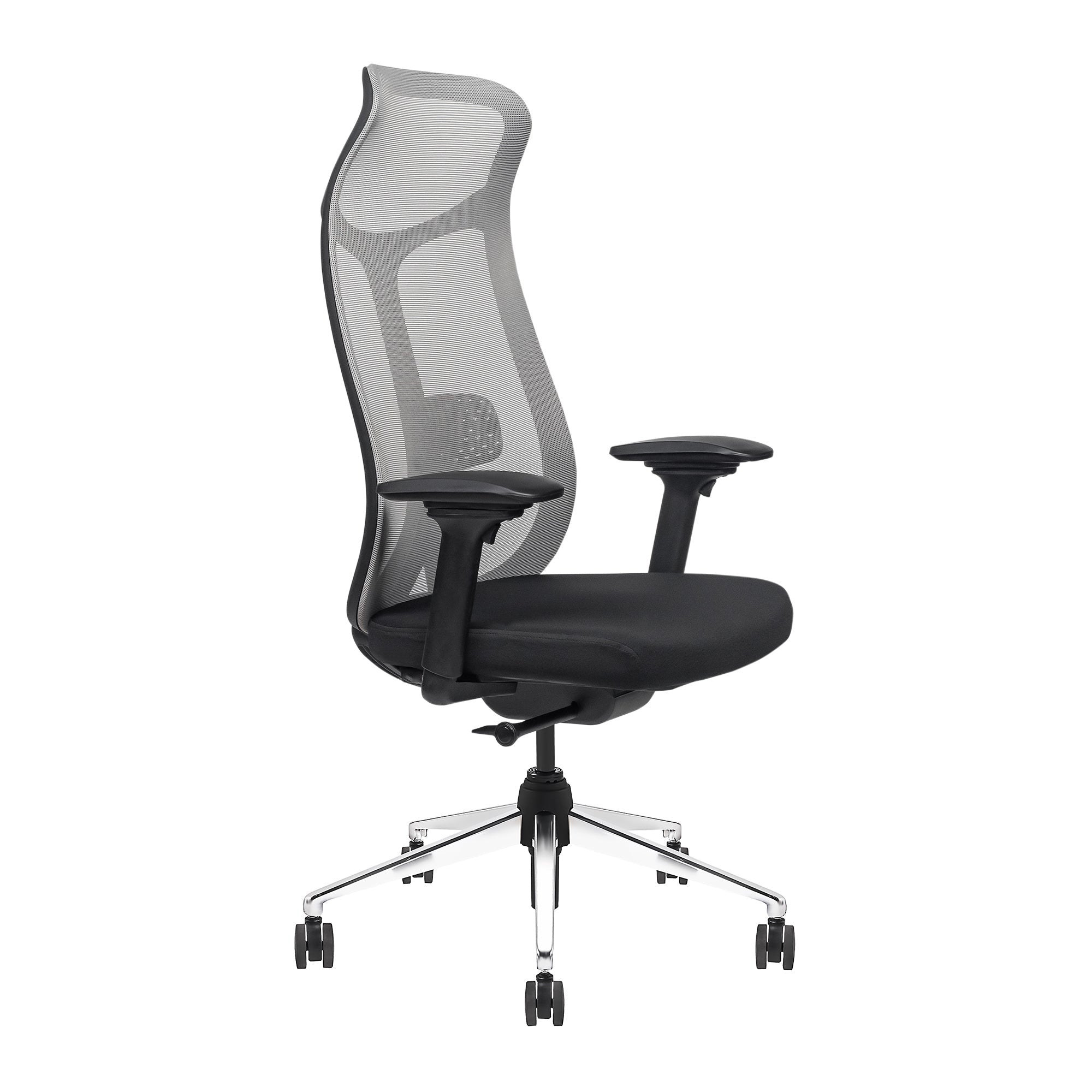 office chair-grey-mesh-comfort