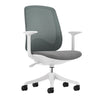 white office chair-mesh