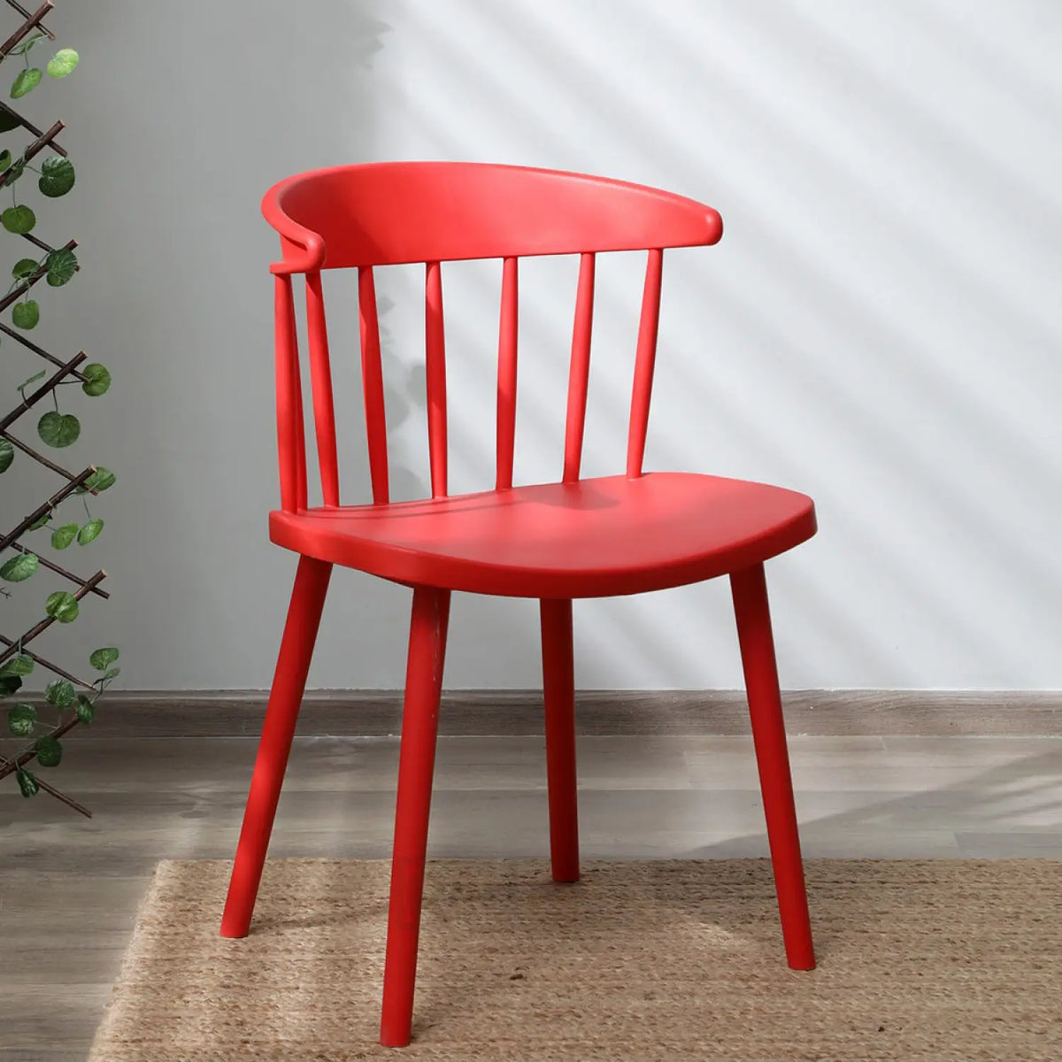 red-cafe accent chair