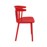 red-cafe accent chair