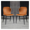Curved backrest-Orange-dining