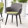 anji redoak lounge chair metal legs molded seat furniture architects custom fabric leatherette cushion seat office lounge cafe restaurant coworking collaborative interior designers