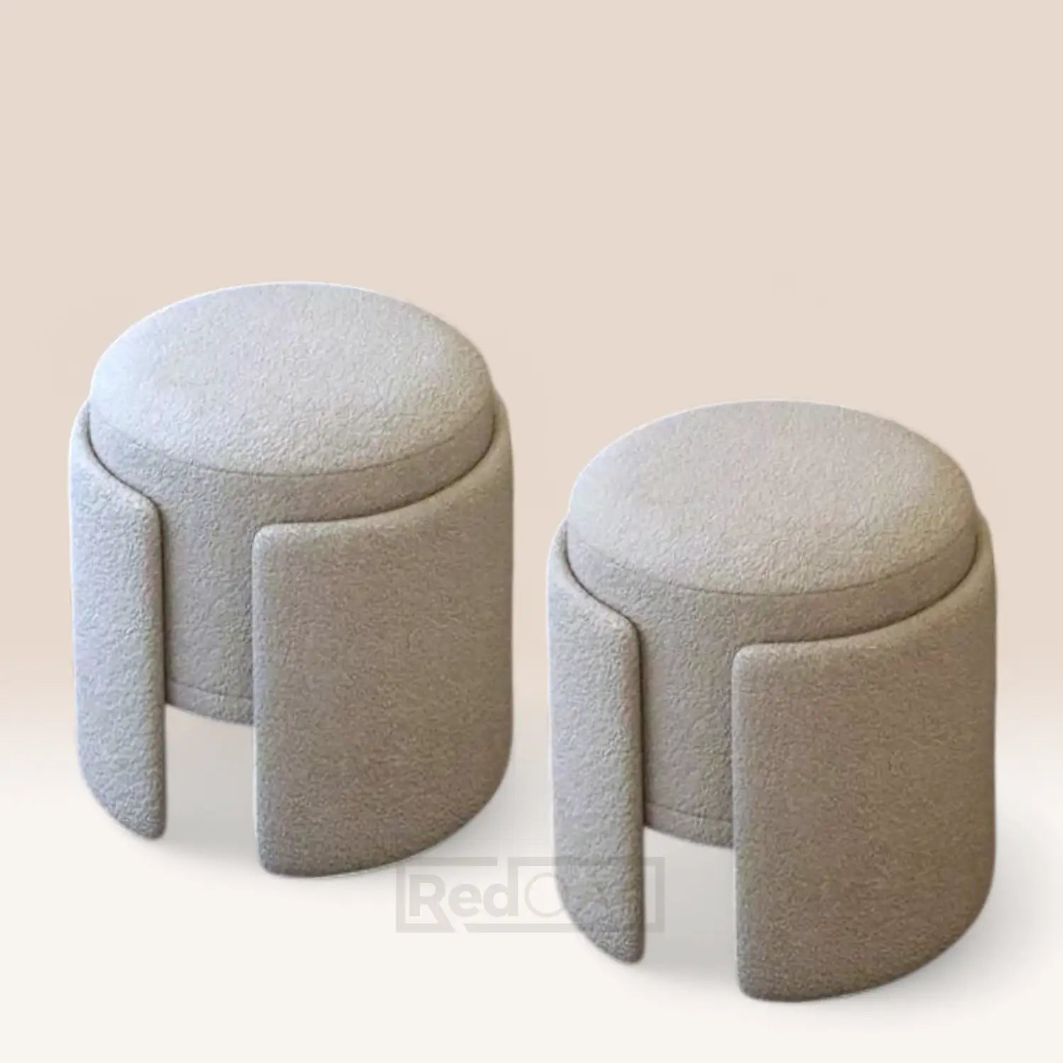 BOLT Set of 2 Pouffes