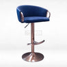 Bolzo Blue Bar Stool
