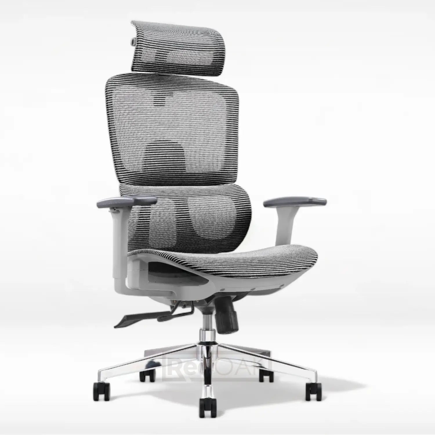 ergonomic executive office desk computer revolving study work grey mesh seat imported chair