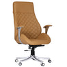  brown leatherette - cushion-executive chair