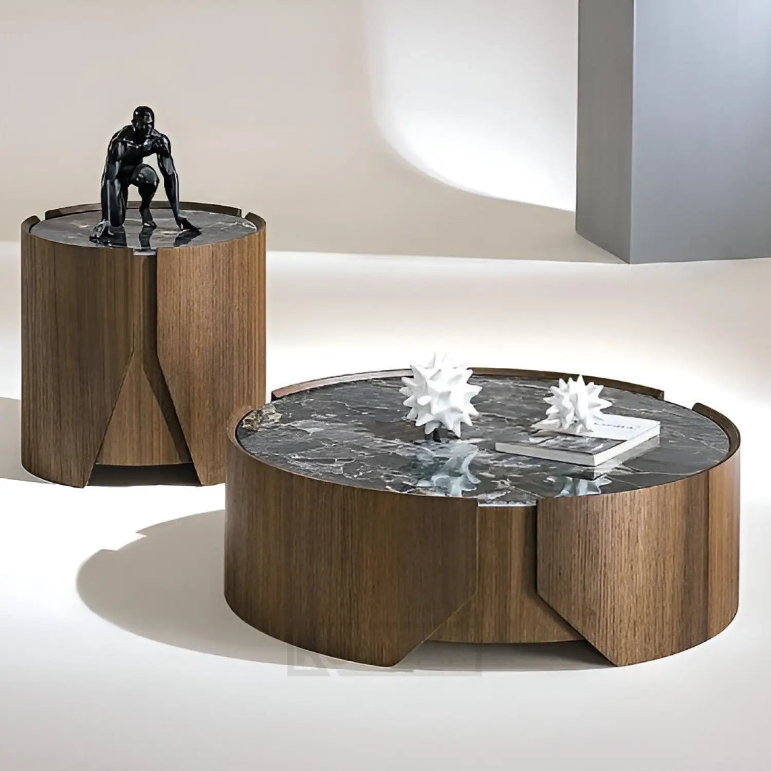 centre table-wood-ceramic