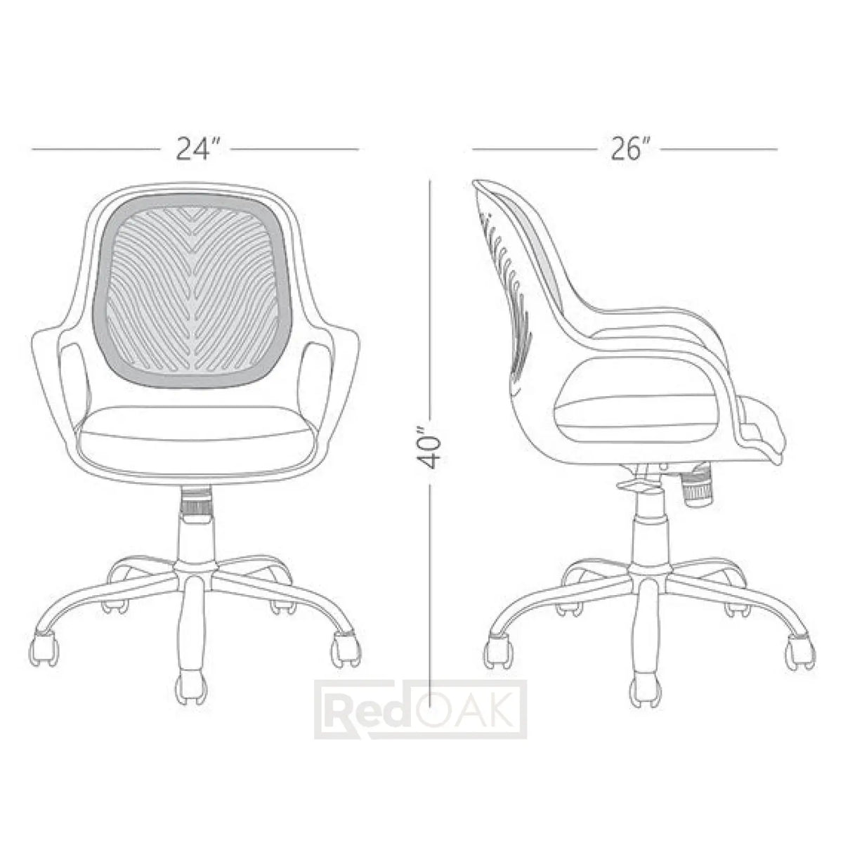 ELSA Black - Office Chair - RedOAK - Red Oak Furniture