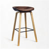 GIZA FL WL Brown (Wood Leg) - Bar Stool - RedOAK® - Red Oak Furniture