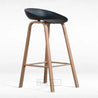 Giza Ml (Metal Leg) Black Bar Stool