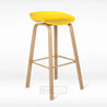 Giza Ml (Metal Leg) Yellow Bar Stool