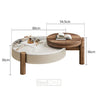 Centre table-elegant-solid wooden base