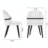 Measurement chart of a chair with dimensions labeled