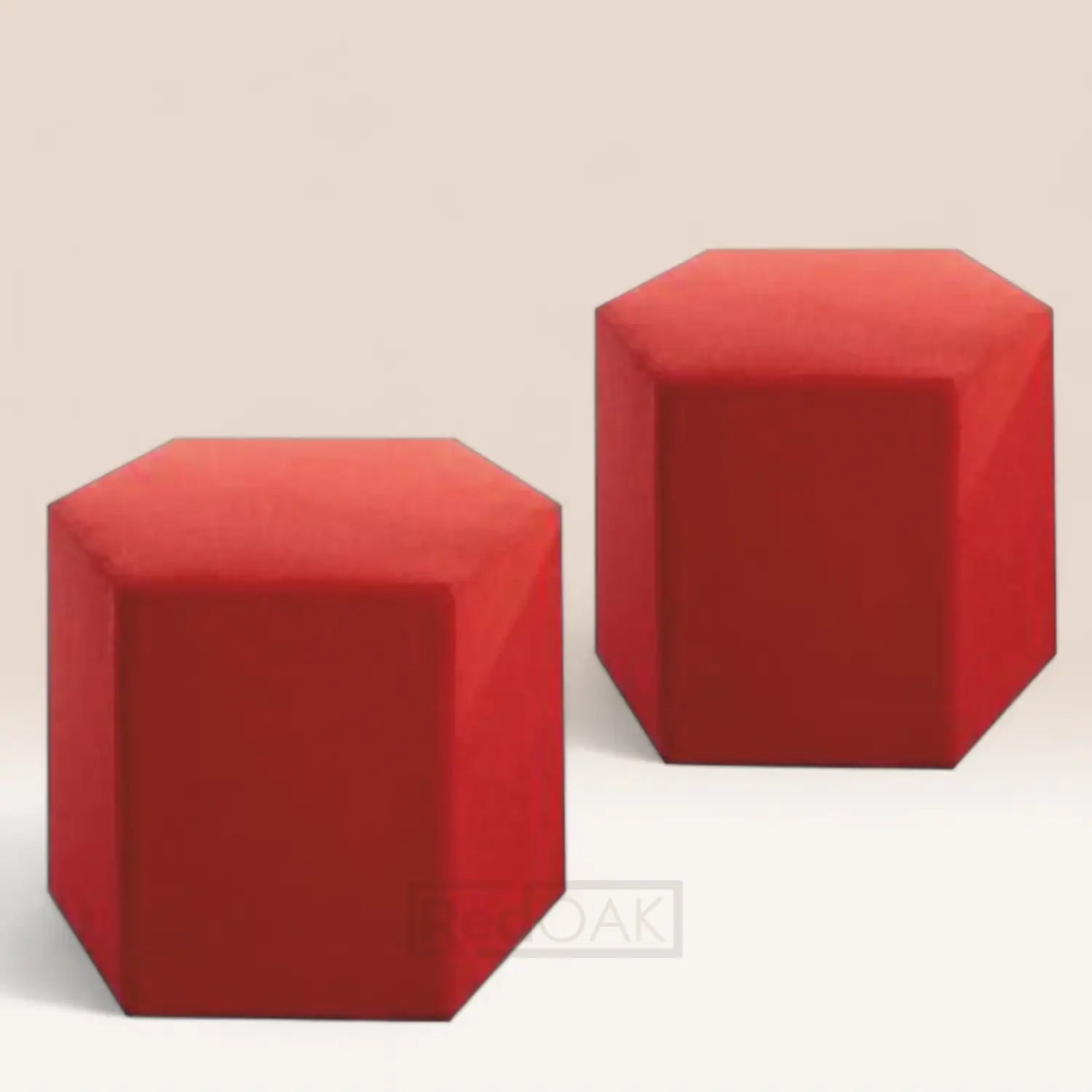 HEXA Set of 2 Pouffes