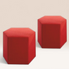 HEXA Set of 2 Pouffes