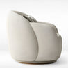 Textured beige chair on a white background