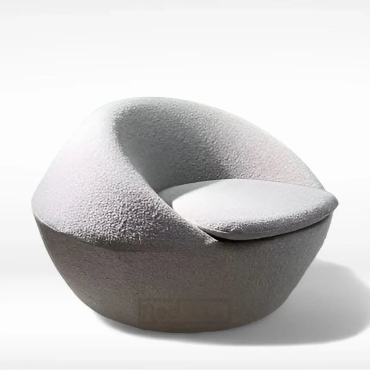 RedOAK® LEXA Swivel Lounge Chair in Boucle Fabric