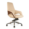 Ostra Pu Beige Medium Back (Mb) Office Chair