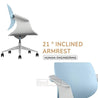 Pezo Blue Workstation Chair