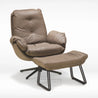 Saski Grey / With Footrest Lounge Chair