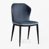 Curved backrest-black-dining chair