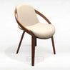 dining chair-beige-wooden finish