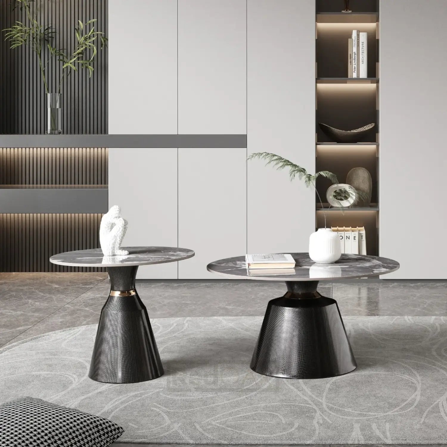 redoak-centre table-ceramic-black