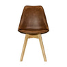 JASON-FL Brown Leatherette