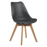 redoak jason black accent living room casual desk chair wood legs pashe tulip eames
