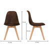 JASON-FL Brown Leatherette