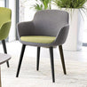 anji redoak lounge chair metal legs molded seat furniture architects custom fabric leatherette cushion seat office lounge cafe restaurant coworking collaborative interior designers