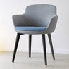 anji redoak lounge chair metal legs molded seat furniture architects custom fabric leatherette cushion seat office lounge cafe restaurant coworking collaborative interior designers