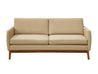 three seater sofa teak wood leg custom fabric leatherette high quality modern design