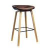 GIZA FL WL Brown (Wood Leg) - Bar Stool - RedOAK - Red Oak Furniture