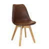 JASON-FL Brown Leatherette