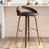 bent ply wood bar stool swivel cushion seat stylish modern sturdy